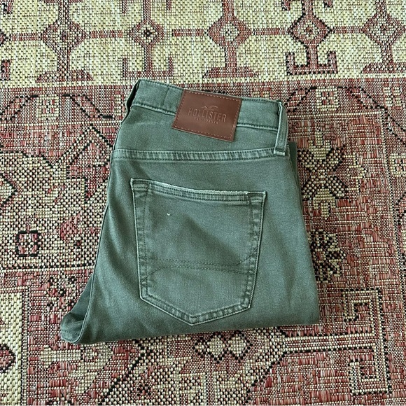 NWOT Hollister Super Skinny Epic Flex Ripped Green Jenas - Picture 3 of 5